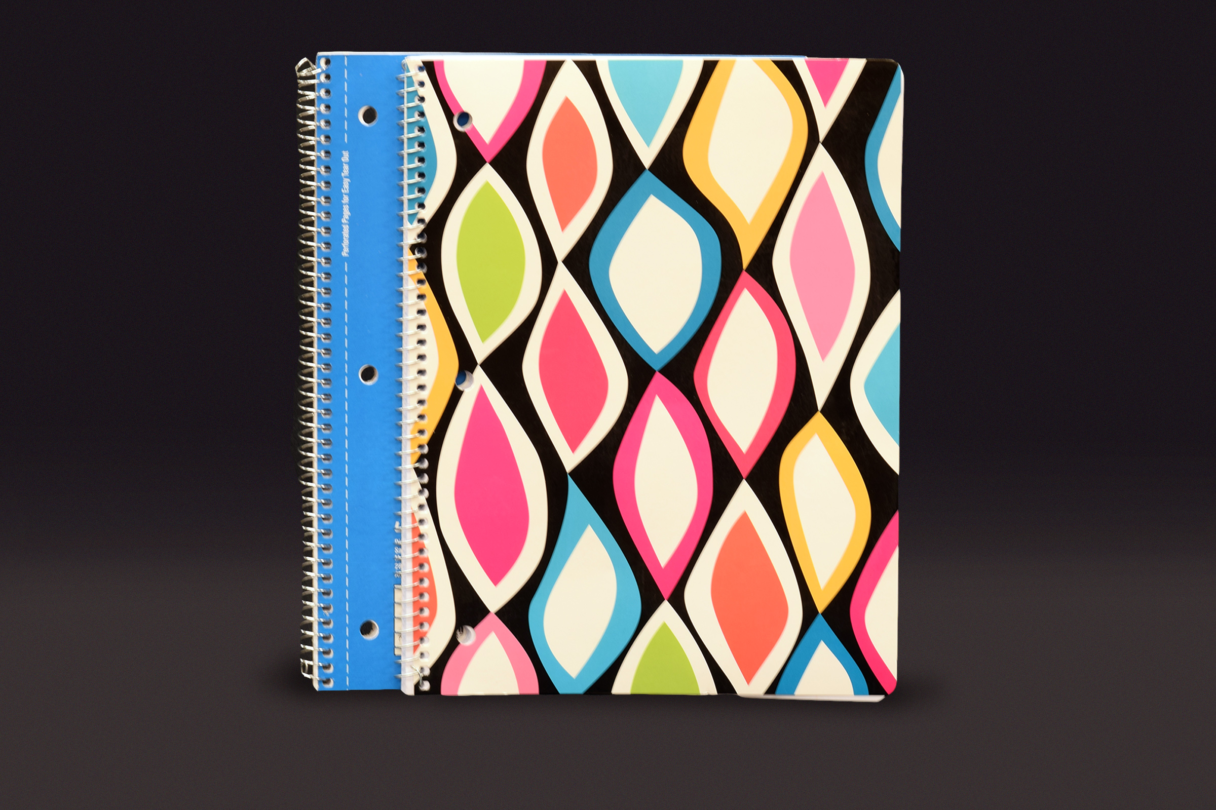 Spiral Notebooks Pencils