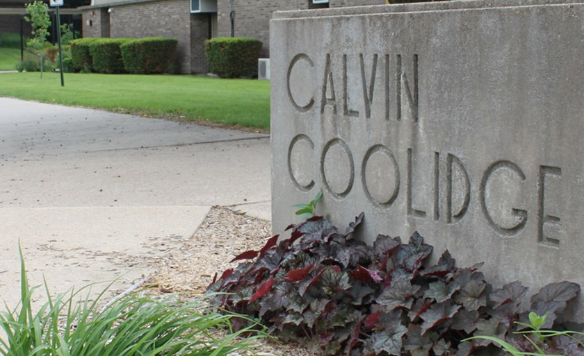 sign in front of coolidge elementary